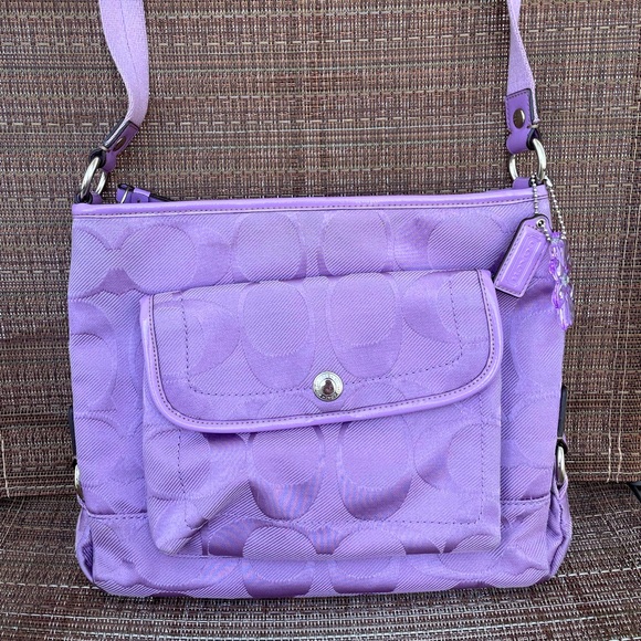 Vintage Coach Y2K Signature Crossbody - Picture 1 of 8